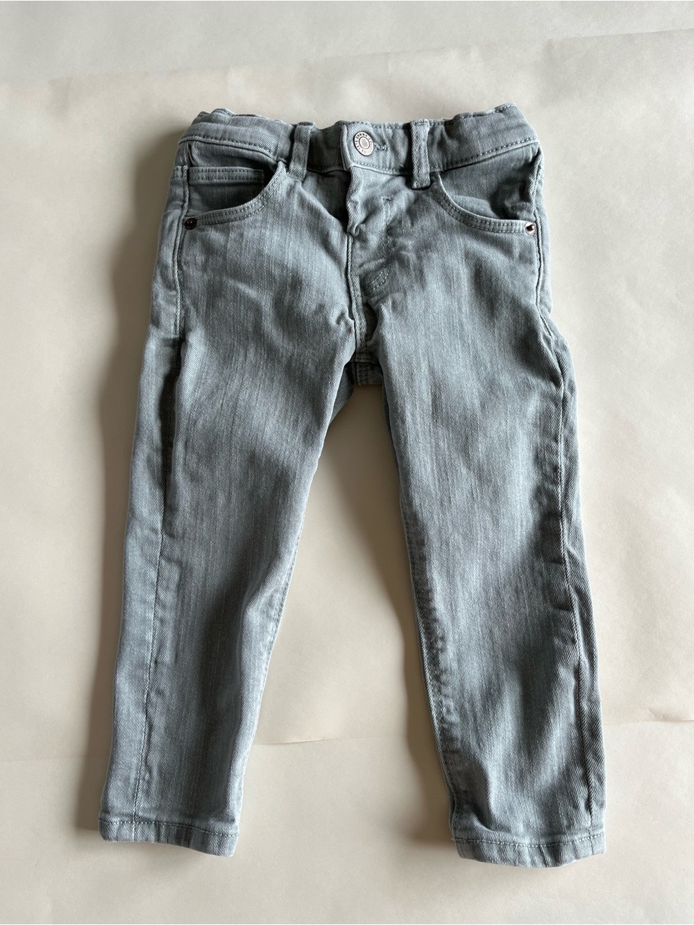 Zara Light Gray Kids Stretch Denim Jeans